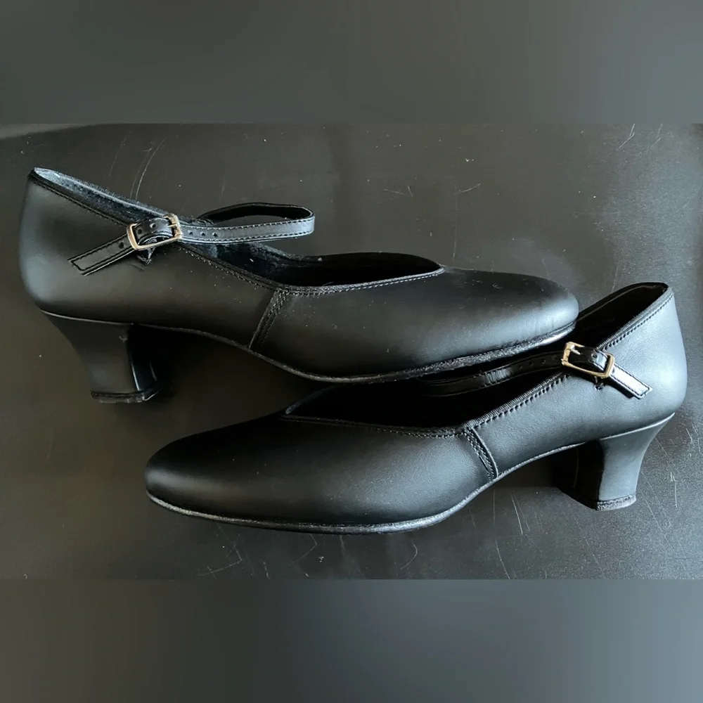 Capezio Black Character Shoes - Picture 4 of 5
